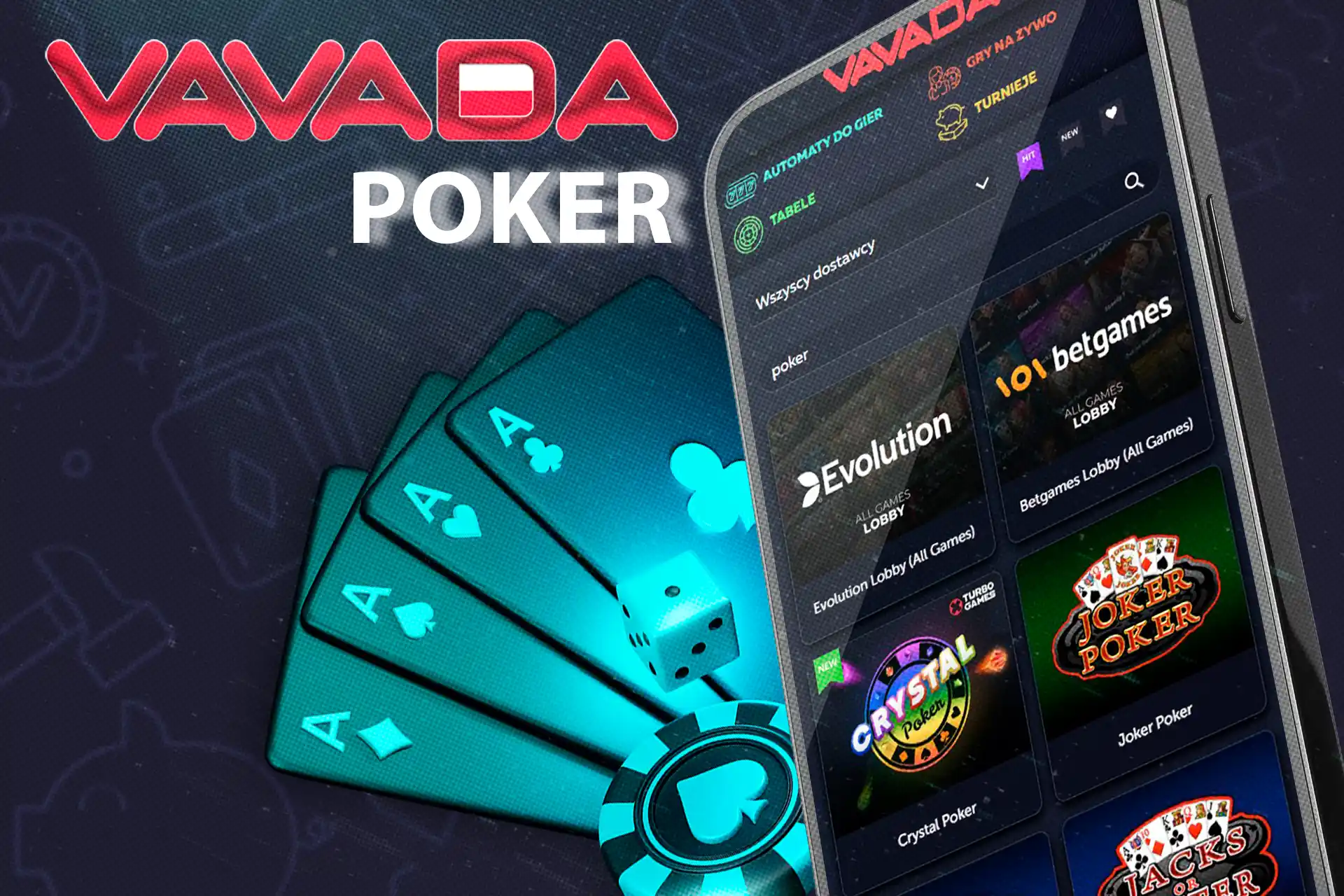 Zagraj w wiele rodzajów pokera w kaszinóban Vavada