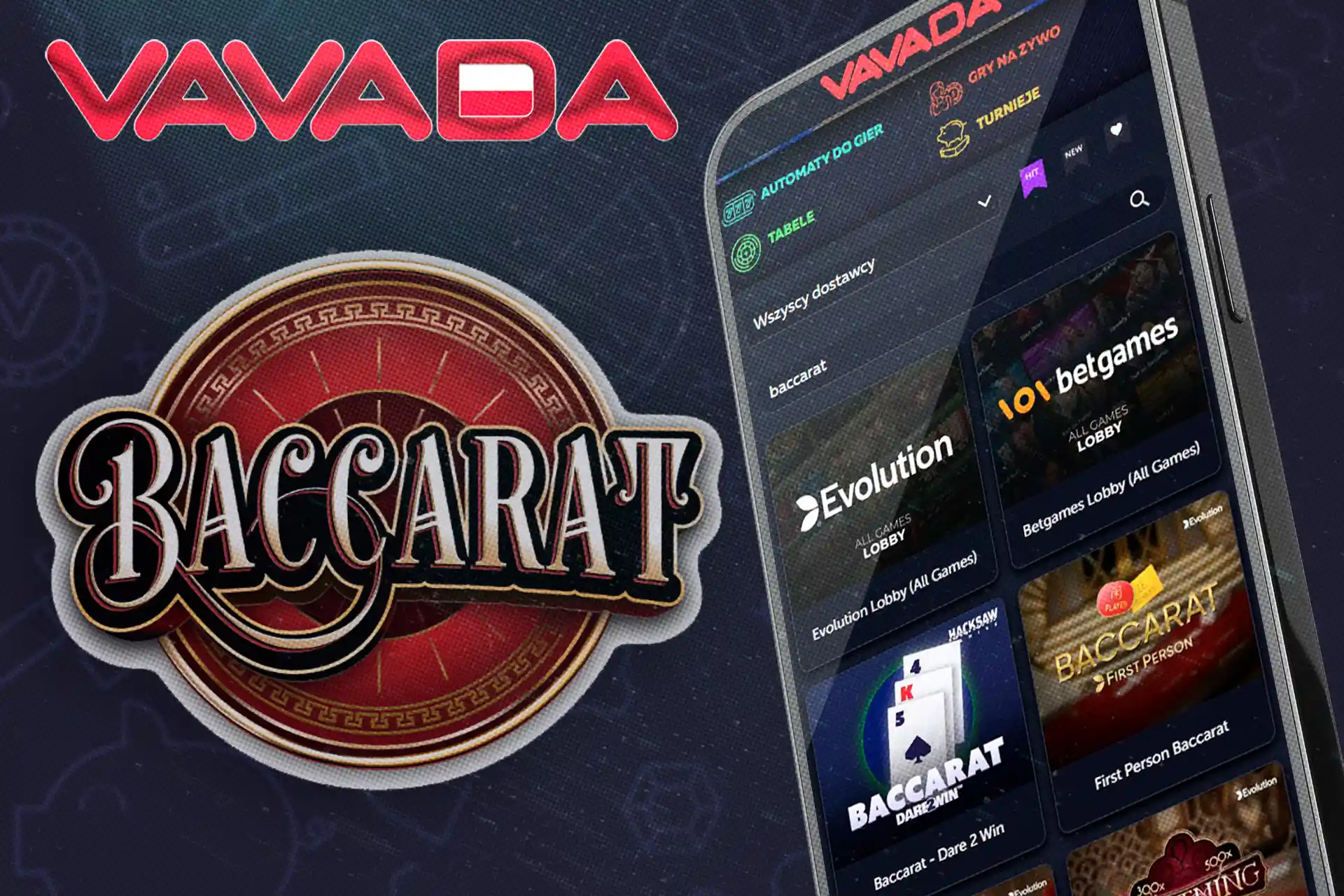 Wiele opcji játékok w bakarat w naszym kaszinóban