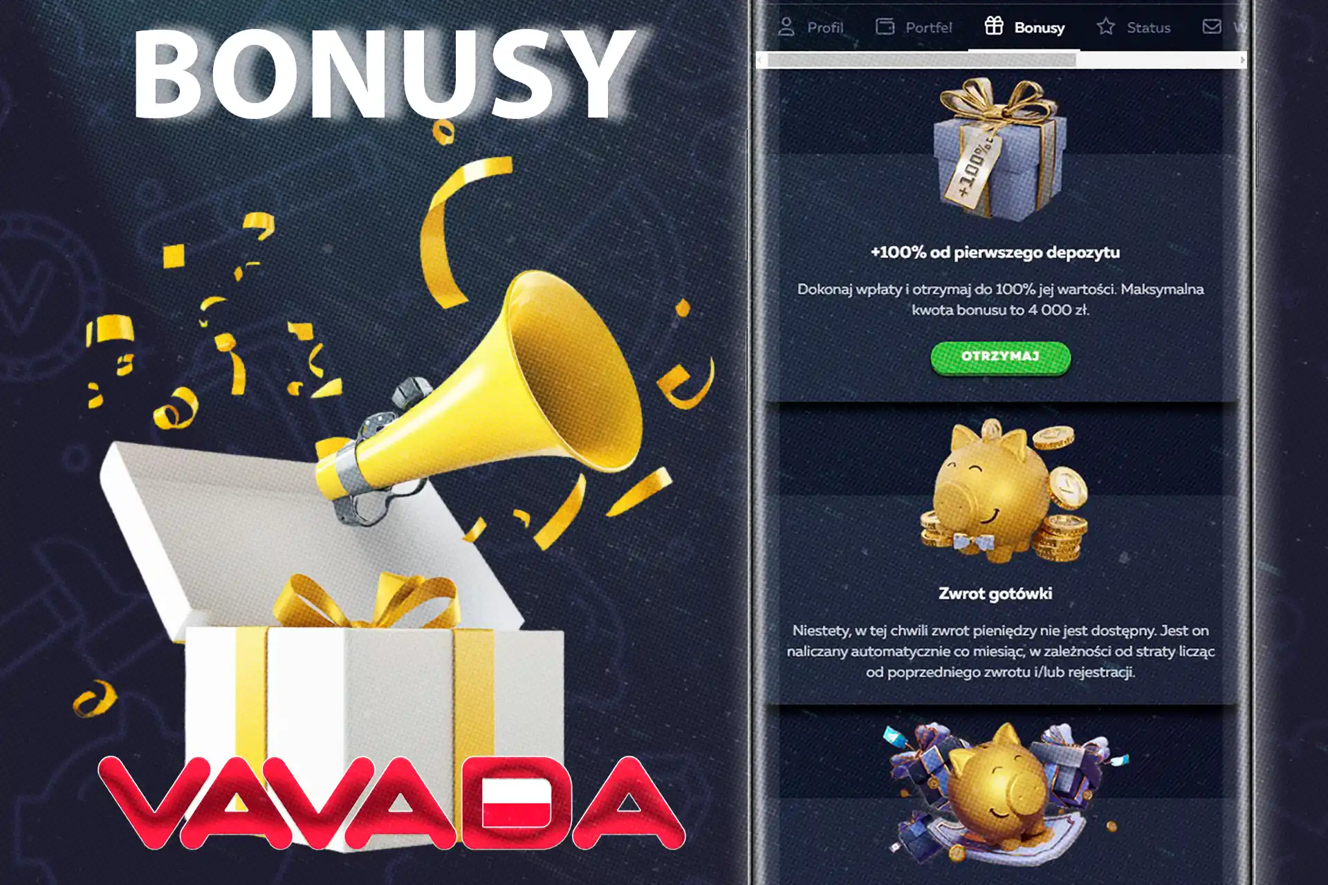 Zdobądź wiele atrakcyjnych bónuszok kaszinó