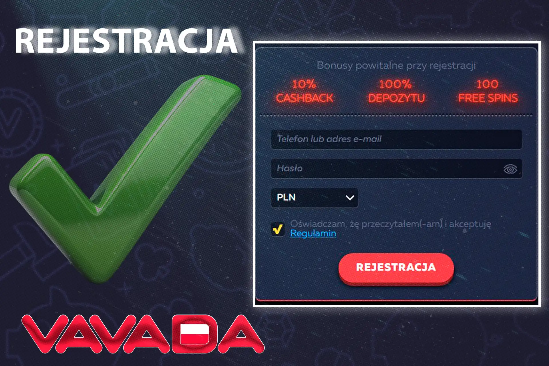 Przejdź által prosty proces regisztrációt na naszej stronie internetowej