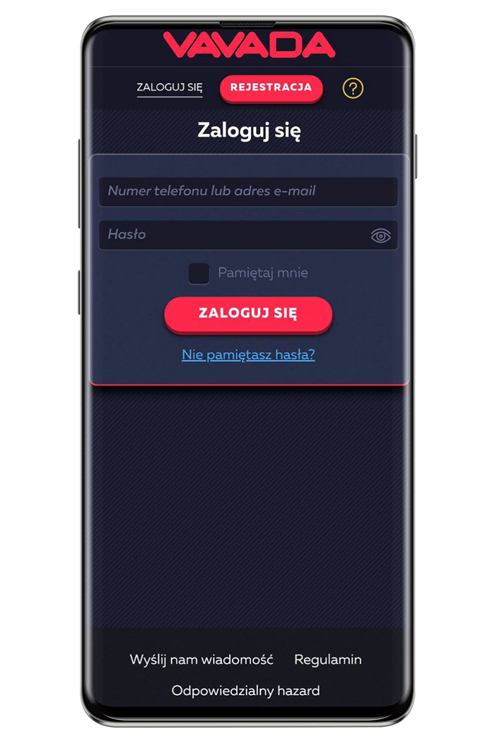 Képernyőképek a hivatalos weboldalról Vavada PL
